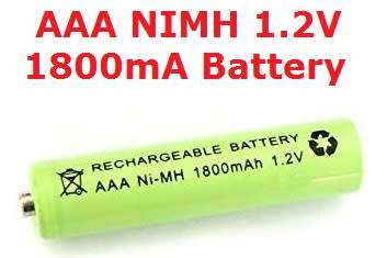 Battery AAA NIMH 1.2V 1800mA **IN STOCK**