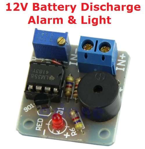 Battery 12V Discharge Alarm & Light **IN STOCK**