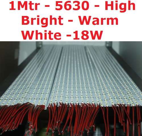 Led Rigid Strip Aluminium 5630 1Mtr High Bright 18W Warm White **IN STOCK**