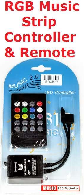 LED Music RGB Strip Controller & Remote **IN STOCK**