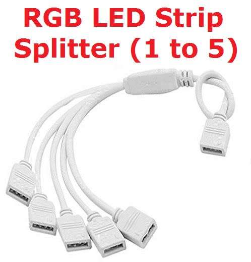 Connector RGB 4 Pin Led Strip Splitter (1 into 5) **IN STOCK**