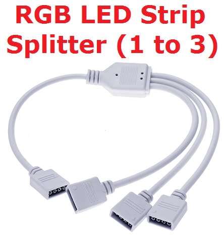 Connector RGB 4 Pin Led Strip Splitter (1 into 3) **IN STOCK**