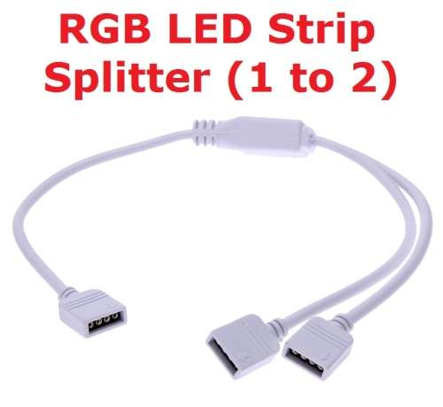Connector RGB 4 Pin Led Strip Splitter (1 into 2) **IN STOCK**