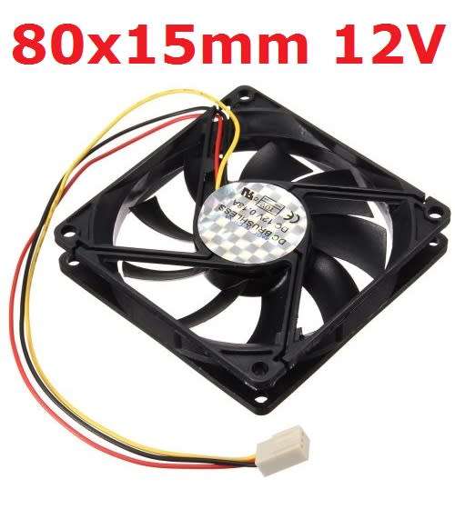 Fan Cooling 80x15mm 12V **IN STOCK**