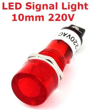 Led Signal Light Red 10mm 220V AC **IN STOCK**