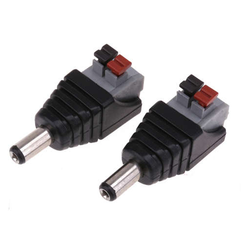 5.5 x 2.1mm Male Push Connector DC Plug **IN STOCK**