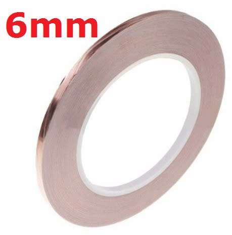 Copper Conductive Foil Tape 6mm 20mtr Roll **IN STOCK**