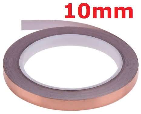 Copper Conductive Foil Tape 10mm 20mtr Roll **IN STOCK**