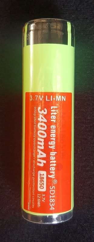 Battery 3.7V Li-ion 18650 Panasonic NCR18650B 3400mA + Protection  **IN STOCK**
