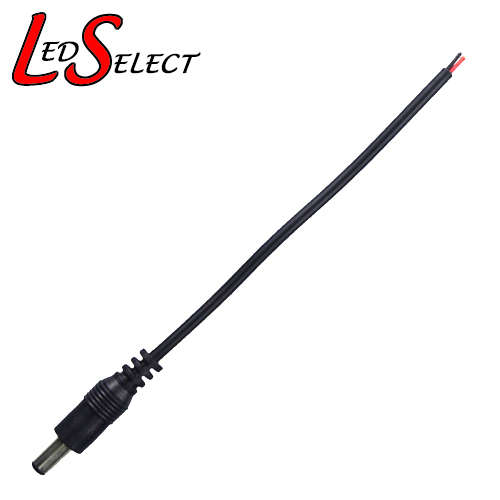 DC Male Power Plug 5.5 x 2.1mm wire 100mm **LOCAL STOCK**