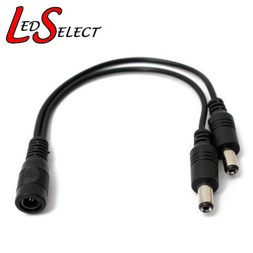 DC Power Plug 5.5mm x 2.1mm Splitter Connector Cable  (1xFe to 2xMale) **LOCAL STOCK**