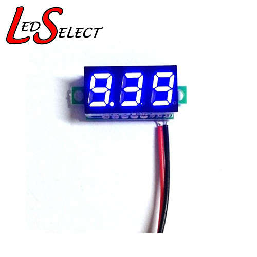 Voltmeter 3V-30V Blue Colour **IN STOCK**