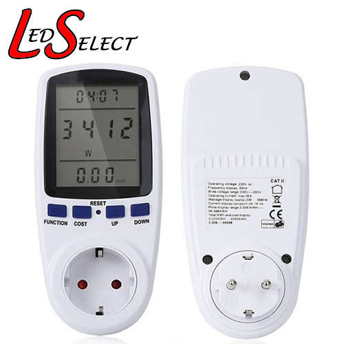 Watt Meter Wattmeter Energy Power Current 220V Wall EU Plug **LOCAL STOCK**