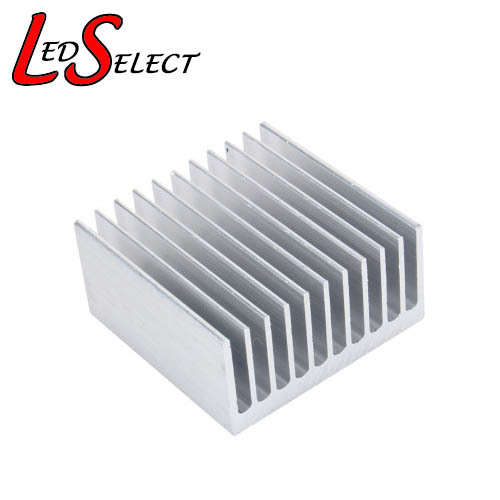 Heatsink Aluminium 40 x 40 x 20mm + Thermal Tape **LOCAL STOCK**