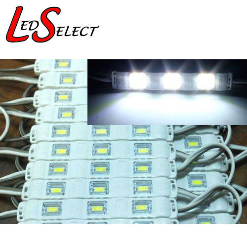 Module Light 5730 3Led 12V Injection Moulded SQ (White) 1.4W **IN STOCK**