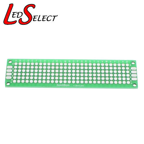 Prototype Printed Circuit Board Green 80x20mm Double Sided **LOCAL STOCK**