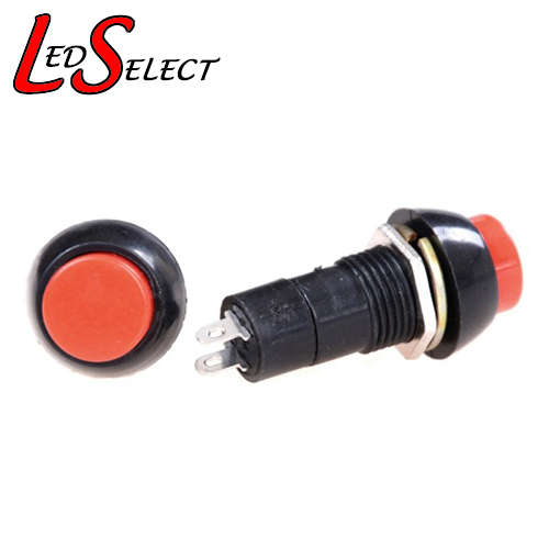 Switch Push Button Momentary 12mm Red **LOCAL STOCK**