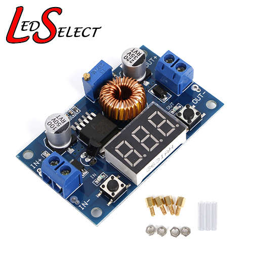 Step Down DC Adjustable Voltage 75W 5A (4-38V to 2-36V) XL4015 with Display XL4015 **IN STOCK**