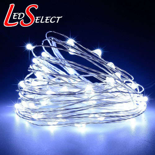 Fairy LED Lights Waterproof Cool White 12V 10mtr **IN STOCK**