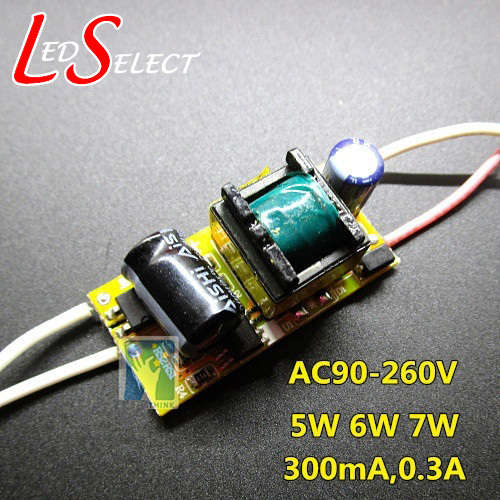 Driver 1W (4-7leds) 300mA 220v **IN STOCK**