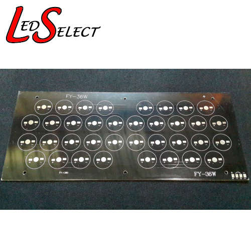 Aluminium Circuit Board for 36 Leds (1W, 3W,5W) 280x118x1.5mm **LOCAL STOCK**