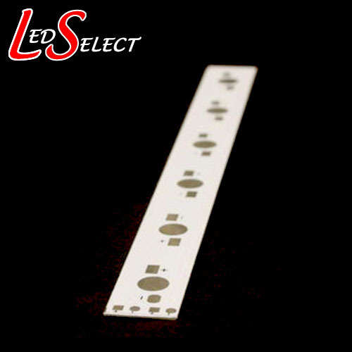 Aluminium Circuit Board for 6 Leds (1W, 3W or 5W) 160x15x1mm **IN STOCK**