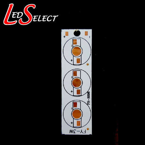 Aluminium Circuit Board 3 Led (1W, 3W, 5W) 75x20mm **LOCAL STOCK**