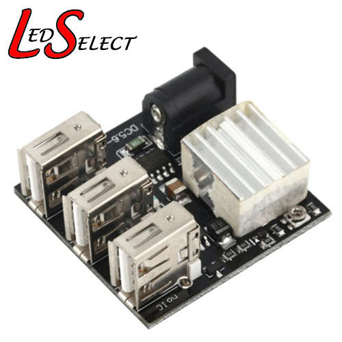Battery Charger (9-12V to 5V) 3x USB 8A **LOCAL STOCK**