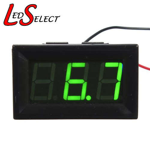 Voltmeter Digital Green 4.5-30V DC **IN STOCK**