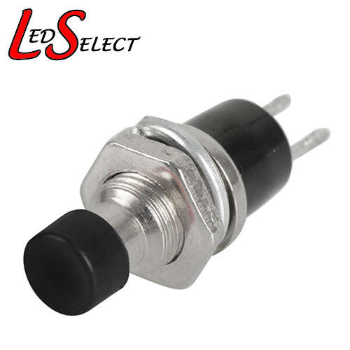 Switch Mini Push Button Momentary Black **LOCAL STOCK**