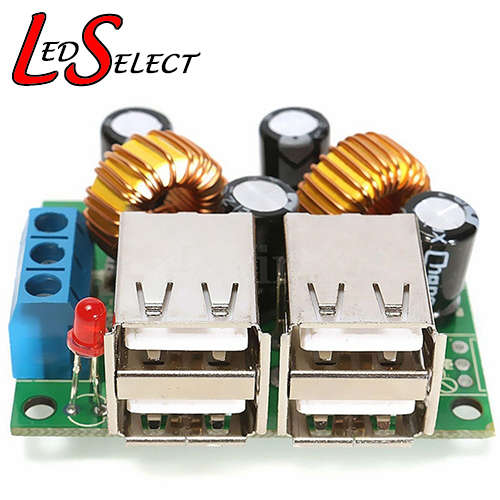 Battery Charger (12V-40V to 5V) 4xUSB 5A **IN STOCK**