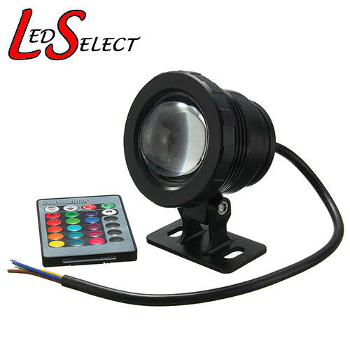 Light Underwater 12V Black 10W RGB + Remote **IN STOCK**