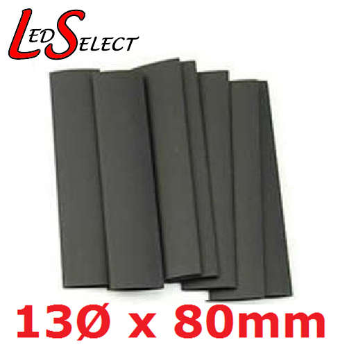 Heat Shrink 13mm Diameter 80mm Long Black **LOCAL STOCK**