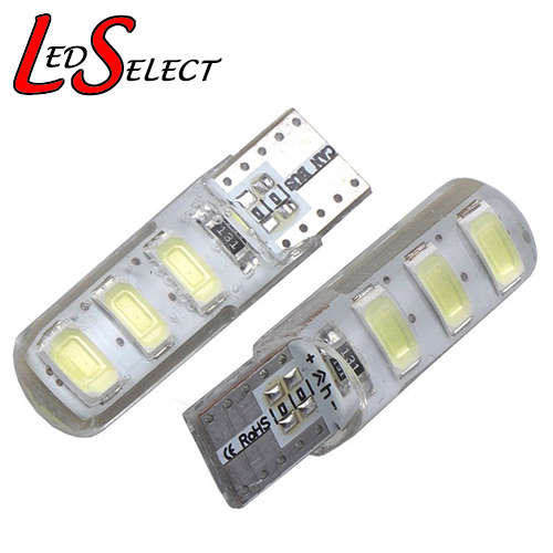 Car Led T10 Cool White 6Led 5630 Silicone **LOCAL STOCK**
