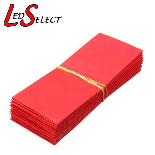 Battery 18650 Sleeve Heatshrink Tubing Red 72x30mm **LOCAL STOCK**