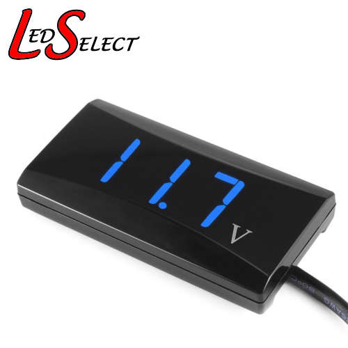 Voltmeter DC 12V (8-16V) Flat Panel 3 Digit Display **LOCAL STOCK**