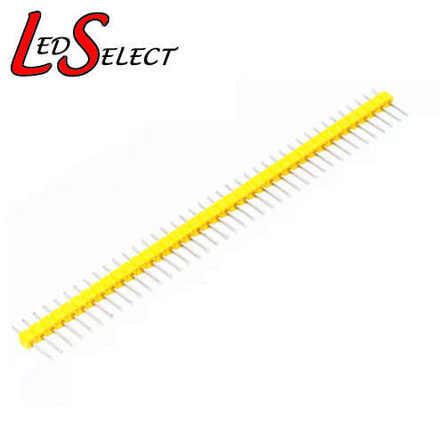 Header Pin Male 2.54mm 40Pin Straight Single Row Yellow **LOCAL STOCK**