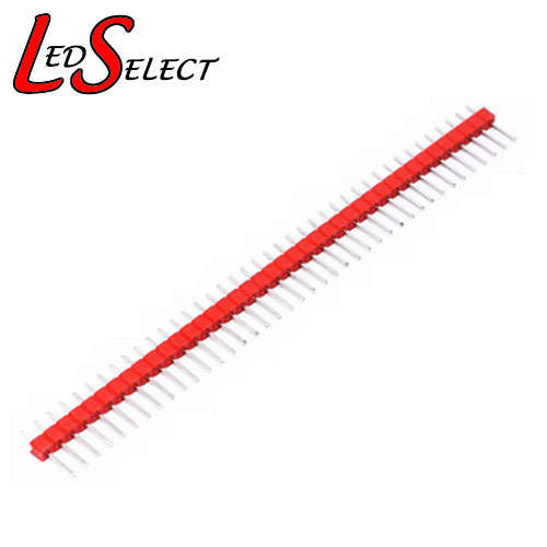 Header Pin Male 2.54mm 40Pin Straight Single Row Red **LOCAL STOCK**