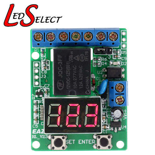 Timer Voltage Detection Programmable Multifunctional Relay 12V **LOCAL STOCK**