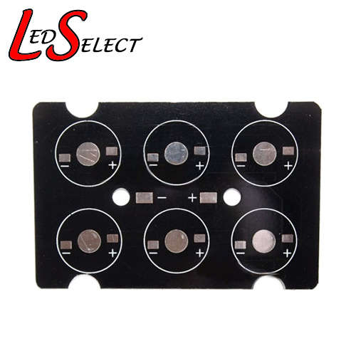 Printed Circuit Board Aluminium for 6Leds 90x60mm (1W, 3W or 5W leds) Aquarium Light **LOCAL STOCK**