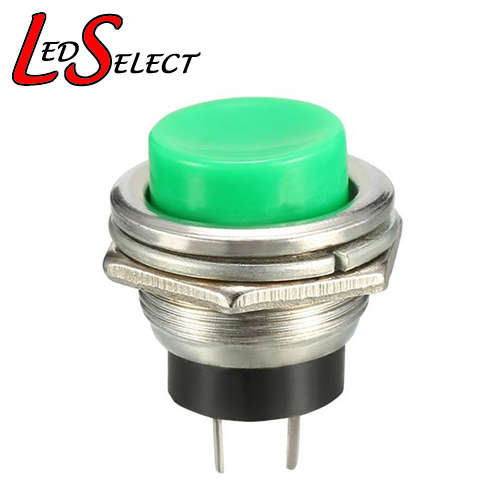 Switch Push Button Momentary Green Button Metal 16mm**LOCAL STOCK**