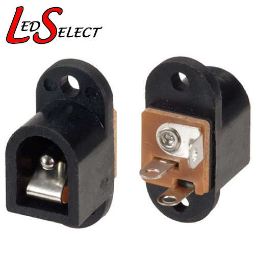 DC Female Power Plug 5.5mm x 2.1mm Panel Mount Connector Surface Mount **LOCAL STOCK**