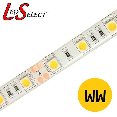 Led Strip Light 5050 Warm White Non-Waterproof 60 Led p/mtr 14.4W p/mtr **LOCAL STOCK**