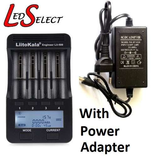 Battery Capacity Tester Charger 18650 Lithium Ion NIMH Liitokala Lii500 Power Adapter *LOCAL STOCK*