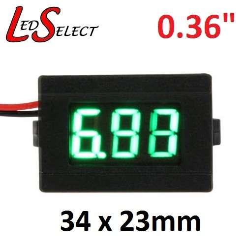 Voltmeter Voltage Meter DC 4.5-30V Small 3 Digit Display **LOCAL STOCK**