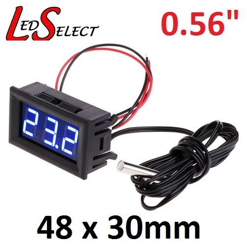 Temperature Meter Thermostat Thermometer Car Aquarium Fridge LCD Digital Blue 12V **LOCAL STOCK**