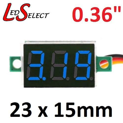 Voltmeter DC 0-100V 0.36" Mini 3 Digit Display **LOCAL STOCK**