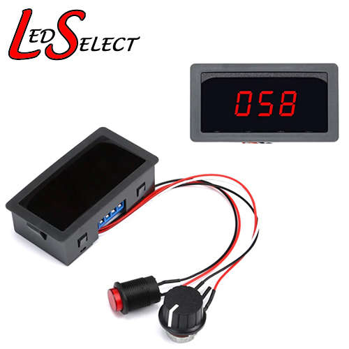 Controller Motor Speed PWM Display + Knob 6-30V 5A (Chipped corner) **LOCAL STOCK**