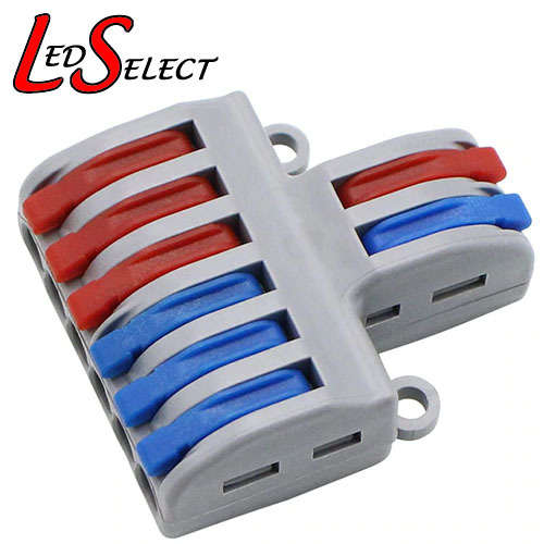 Wire Connector Wago Lever Splitter 2Pin to 6Pin with Mount Holes **LOCAL STOCK**