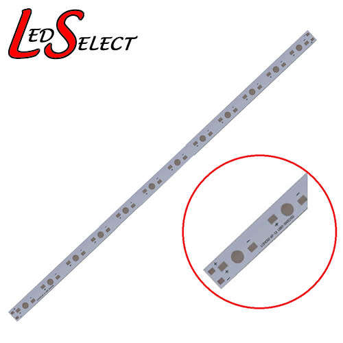 Aluminium Circuit Board for 12 Leds (1W, 3W or 5W) 300x10x1mm **LOCAL STOCK**